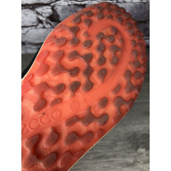 Ecco Biom Natural Motion Black Suede Red Textile Flats Shoes Women Sz 39EU/8.5M - Picture 15 of 16